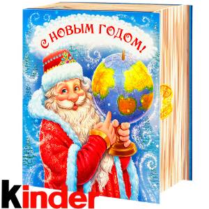 Сладкий новогодний подарок в картонной упаковке весом 820 грамм по цене 2512 руб в Йошкар-Оле